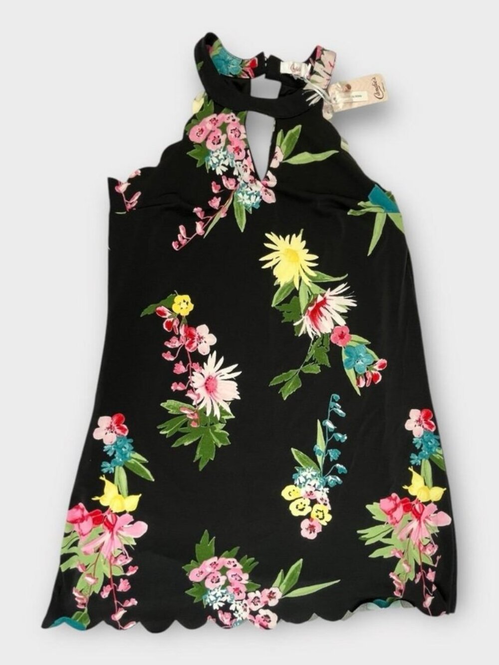 Floral Scallop Halter Swing